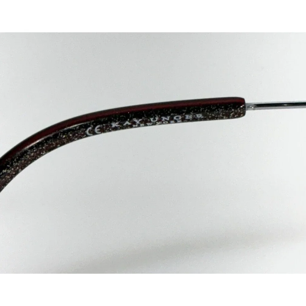 Kay Unger Eyeglasses K228 BUR, 53-17-140 Burgundy & Silver Frames Only